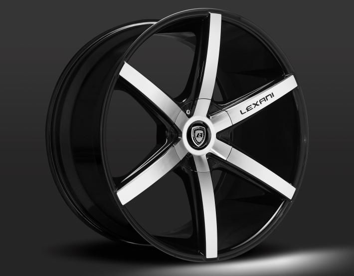 Lexani Invictus Spoke Black & Machined Wheel Replacement Insert Part#BZ-135-3