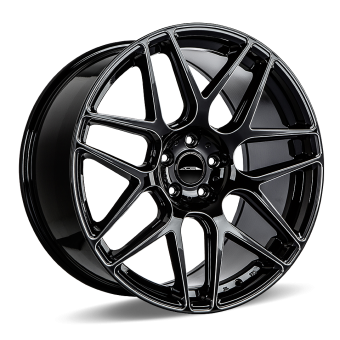MESH 7 D707 | Gloss Black w/ Milled