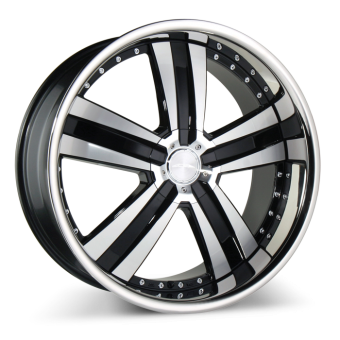 DELUXE C899 | Black Machined Face with Stainless Steel Lip