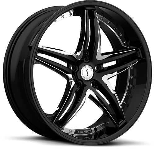 S837 HAZE Gloss Black w/ Chrome Inserts