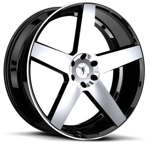 S839 EMPIRE Gloss Black Machined Face