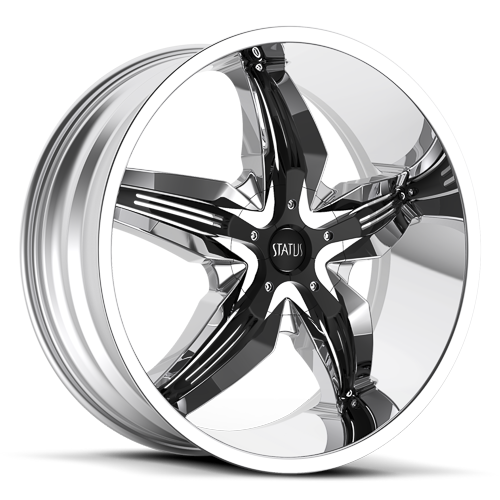 S822 DYSTANY Chrome with Gloss Black Inserts