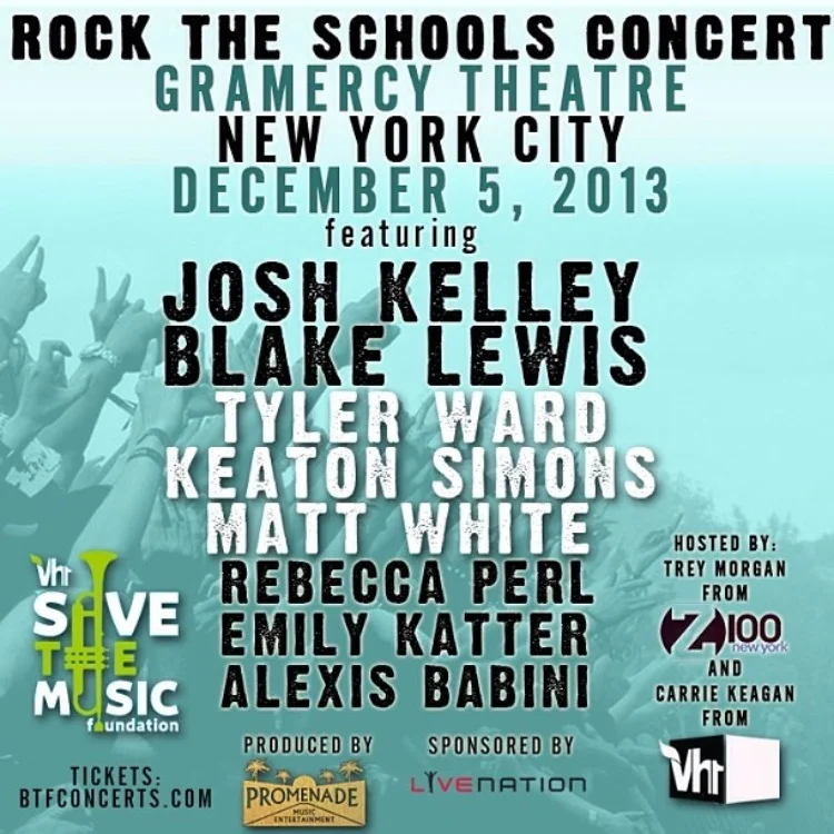 3rd annual show - December 2013 Performances by Josh Kelley, Blake Lewis, Keaton Simons, Matt White and more. Hosted by Alt 98.7's Trey Morgan and Carrie Keagan. Celebrities in attendance included Katherine Heigl, David Duchovny, Allison Siko (Law and Order: SVU) and more. Sponsored by Live Nation, Z100 New York, Vita Coco, Dream Water, Honest Tea VIEW PRESS HERE