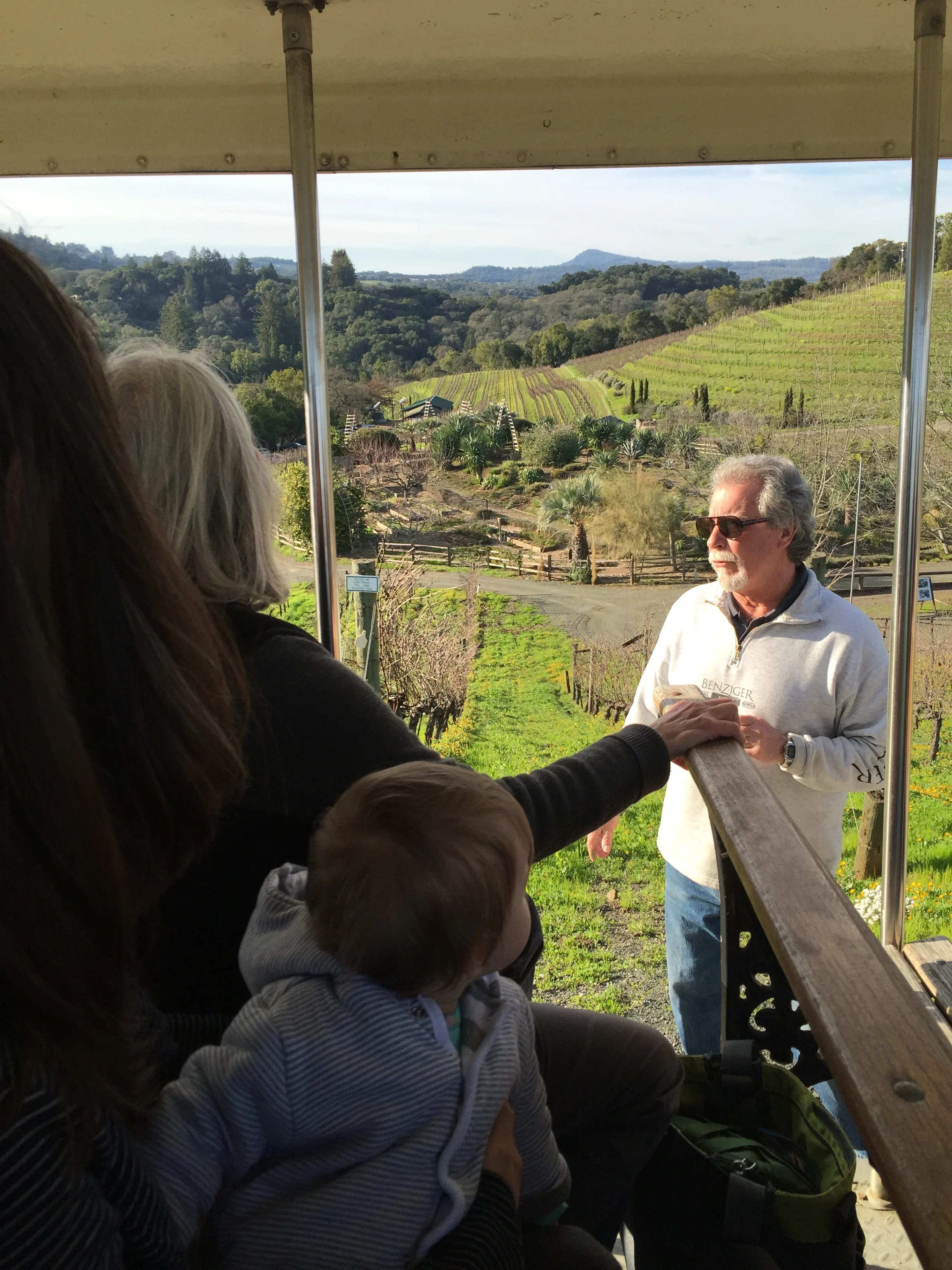 We treated ourselves to the tour (because you have to!) See that big garden down there?! Our tour guide explained how they have extensive gardens among the vineyards to attract beneficial insects & pollinators to reduce pesticides and encourage biodiversity. Of course I was super excited about it because, HEY, I always talk about this stuff and here it is in action!