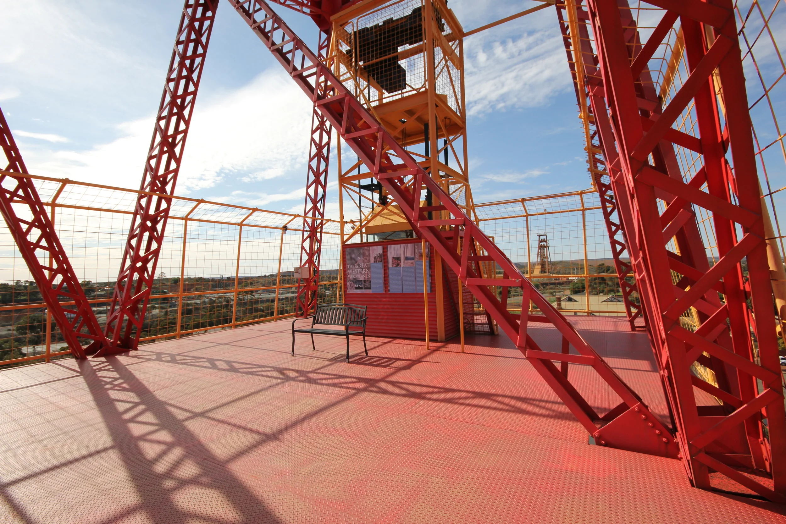 Poppet head viewing platform - WA Museum Kalgoorlie