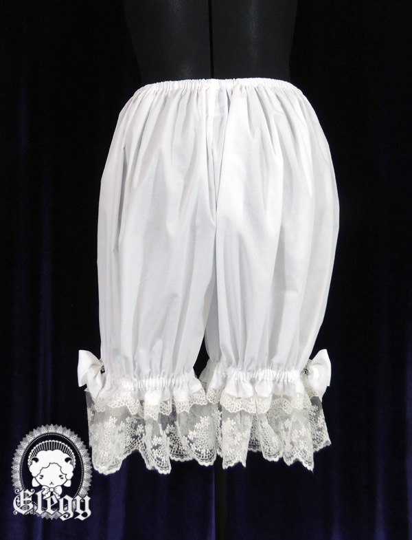 Long Lacey Bloomers, white — E L E G Y