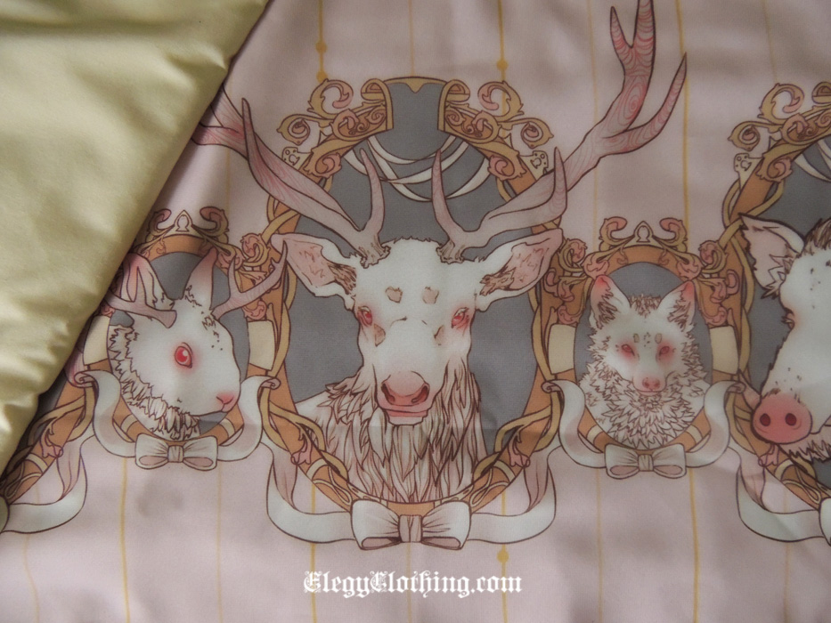 ^I've been getting a lot of questions about the pink looking... ivory, so I tried my best to get another pic in better light with a piece of cream fabric next to it, to show that it definitely is pink.