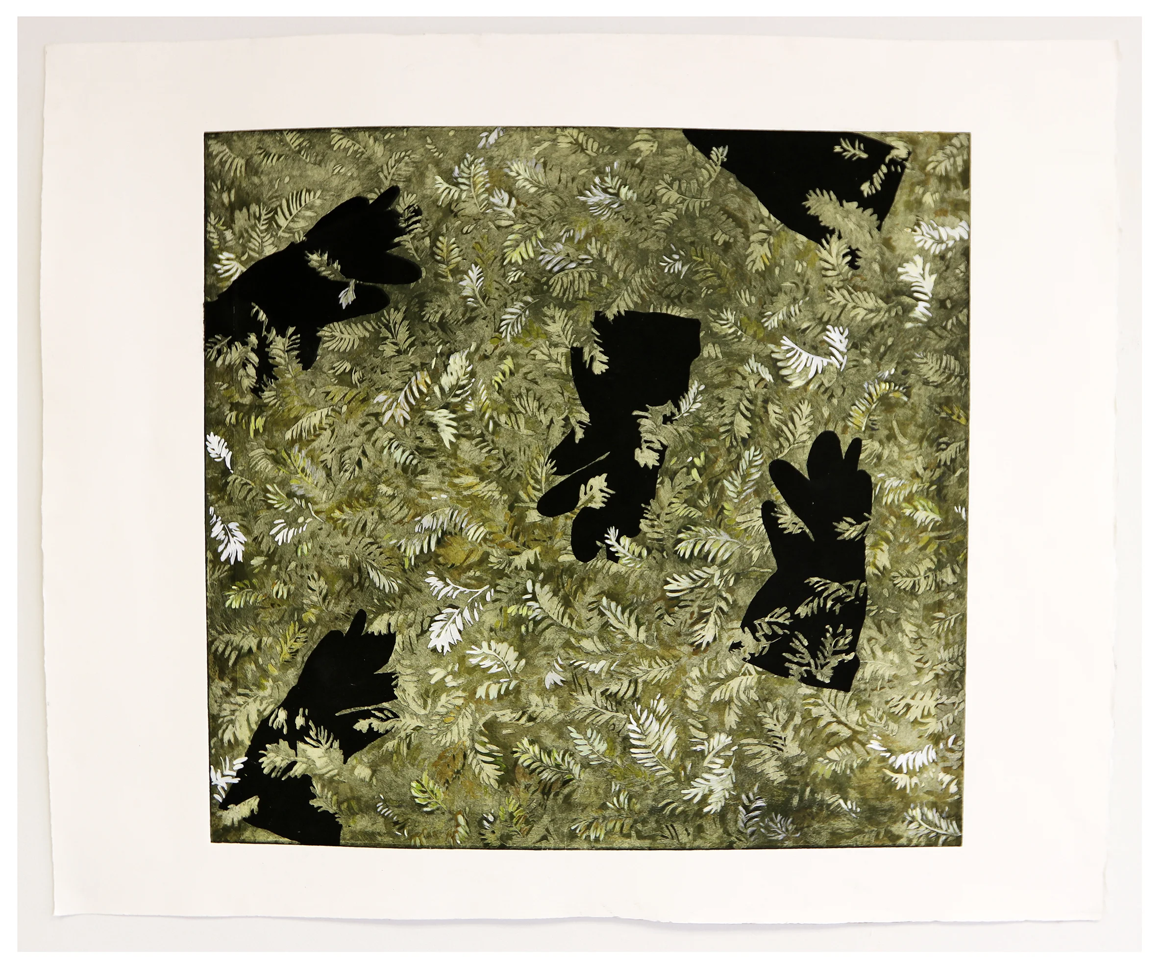 Micro-Nutrients ; Intaglio and Screen-print, 29''x30'', 2018