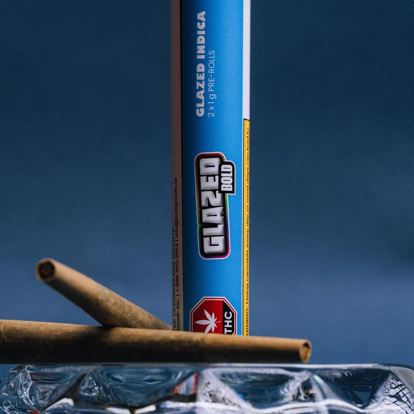 GLAZED Indica 2 x 1 g Pre-Rolls.
Craft-grown, hand-finished, and built for impact. A heavy-hitting rotating indica for when one just isn&rsquo;t enough.