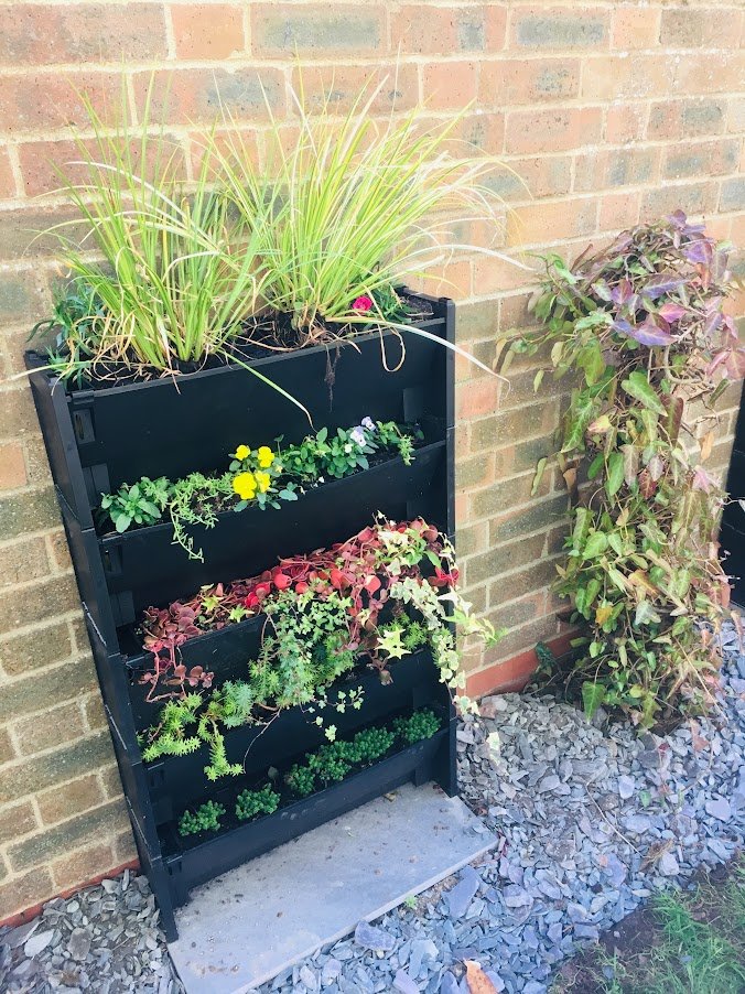 Living Wall planter at Birmigham road garden Stratford.JPG