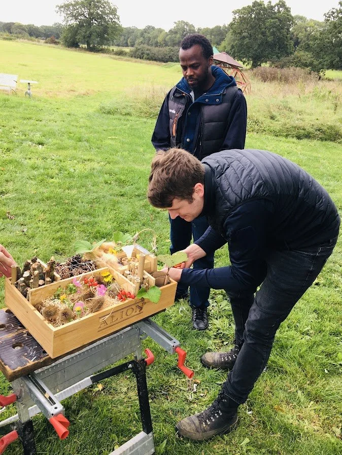 creating a bug hotel.JPG