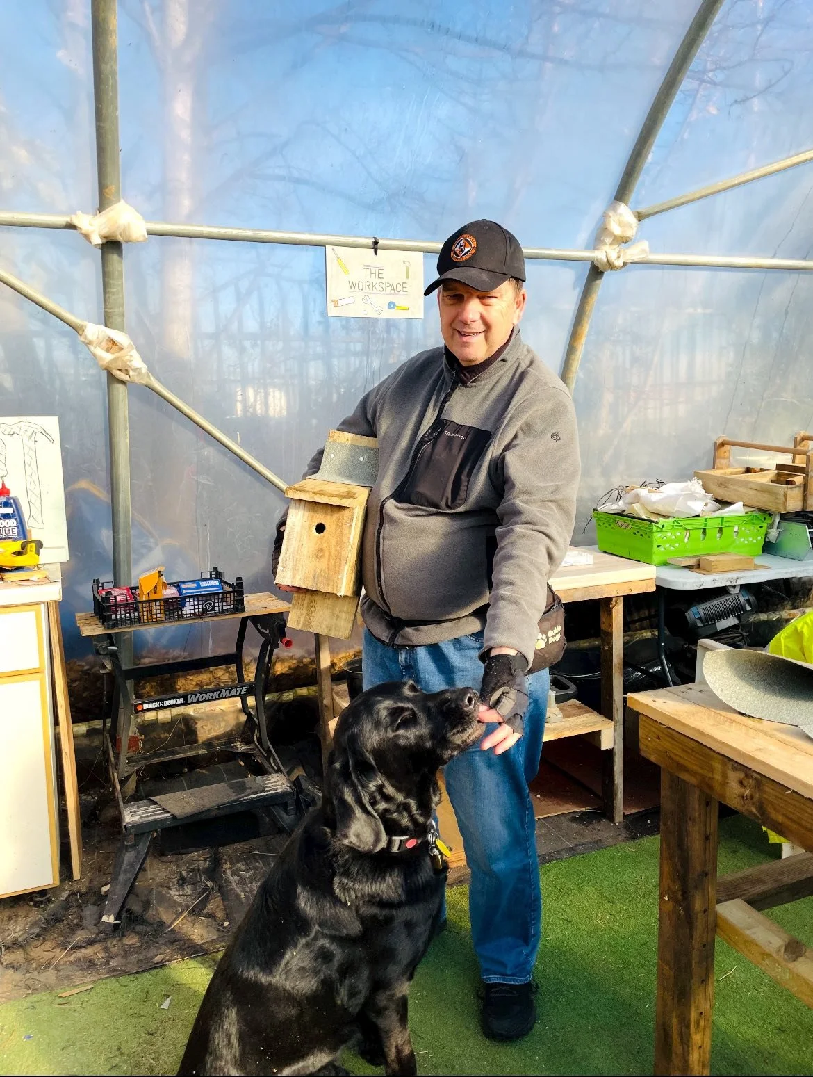 visually impaired volunteers created a bird box.jpg