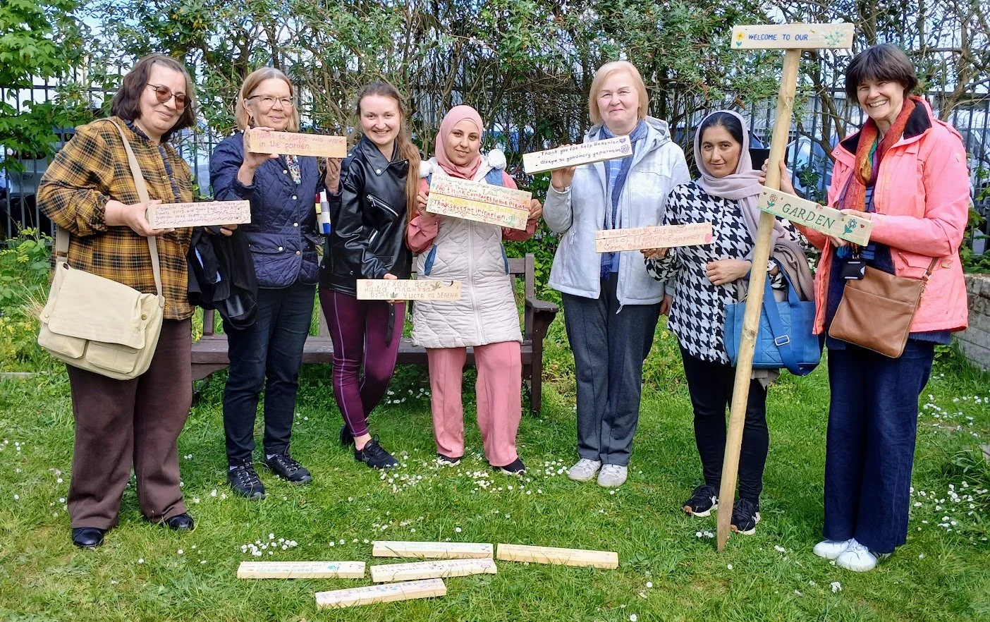 ESOL Students Join Us in the Garden of Wellbeing