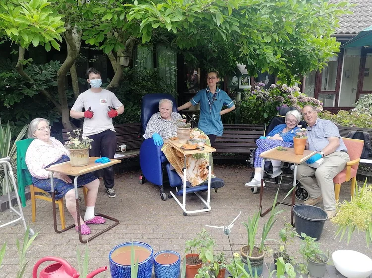 Gardening Club at Stratford Bentley Nursing Home with McCarthy Stone