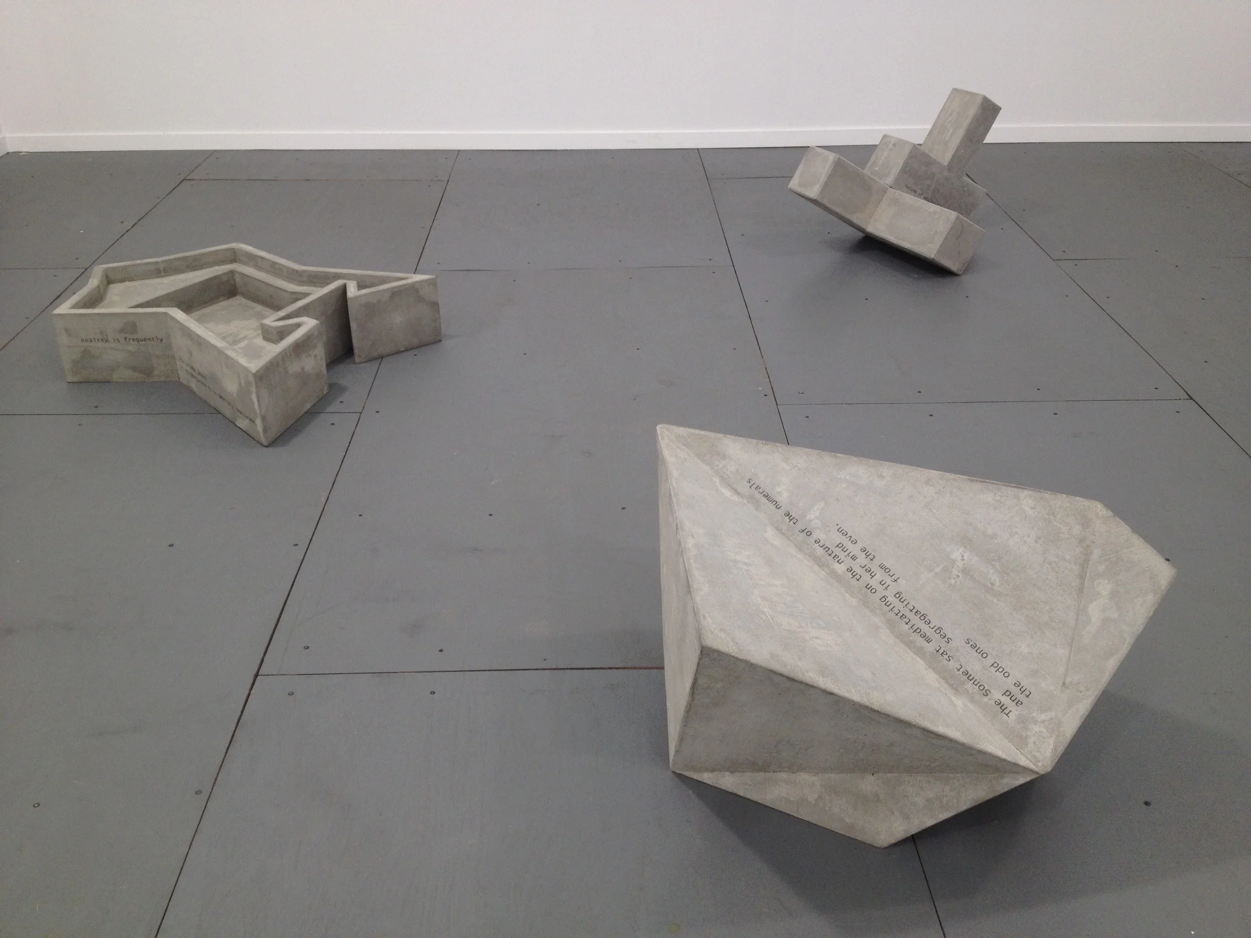  Concrete castings, commissioned by Rita Campos 