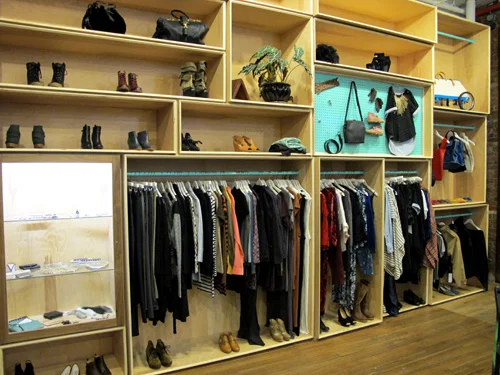 Product display, Creatures of Comfort, NYC.
