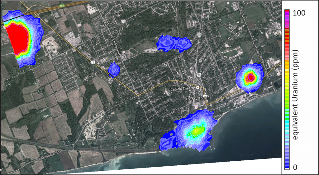 Radioactivity in Port Hope, ON. Source: HazMat