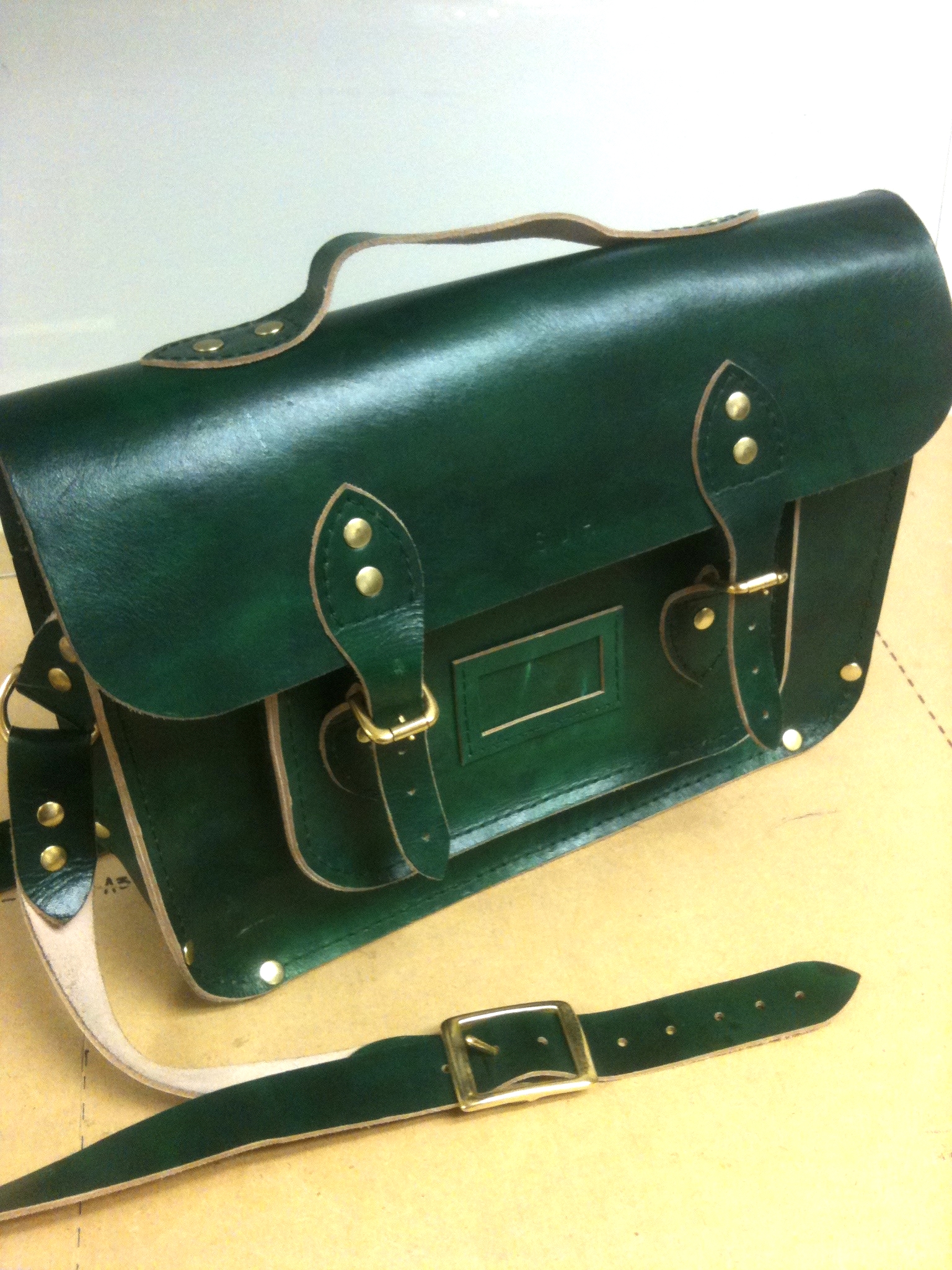 This was my first major piece of leather working, I even designed the pattern and dyed the leather myself