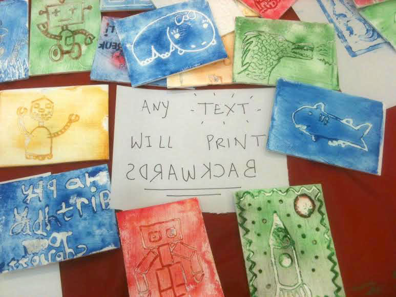 Polystyrene relief printmaking