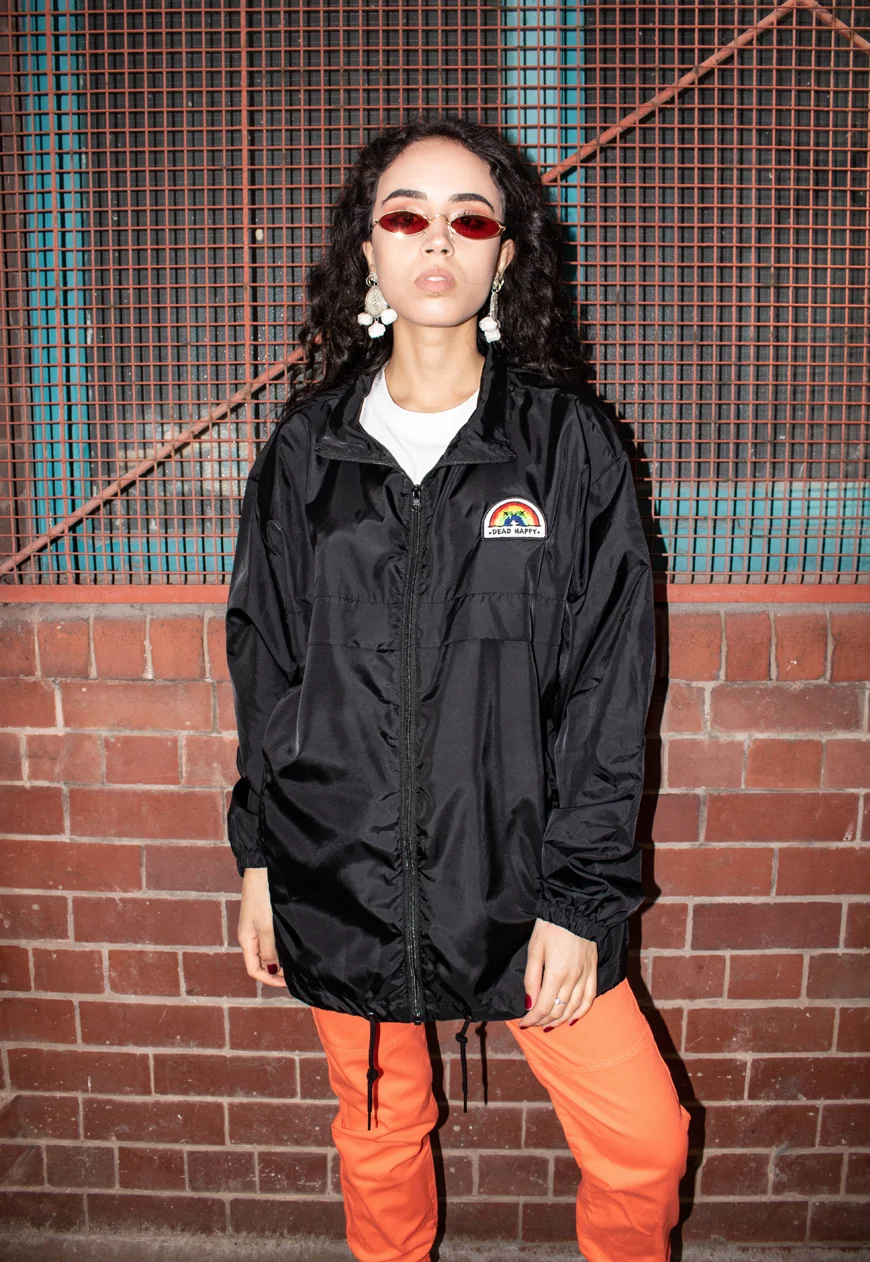 Dead Happy Windbreaker Womens Front.jpg
