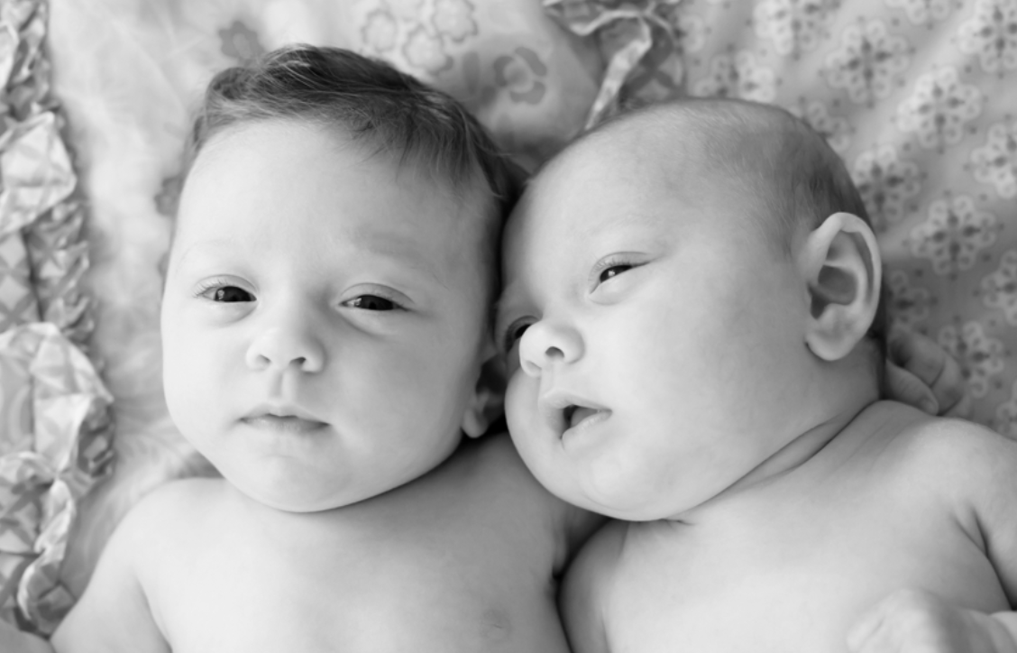 Twins!  Olivia and Charlotte