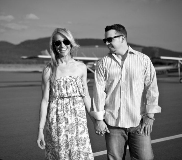 Diana and Jay: Northampton Airport Engagement