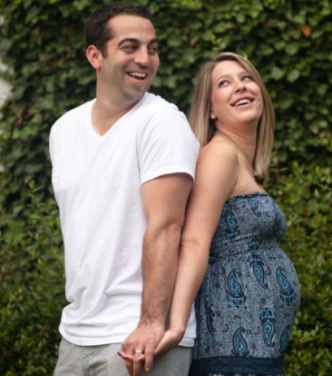 Genevieve, Brett, and baby makes 3