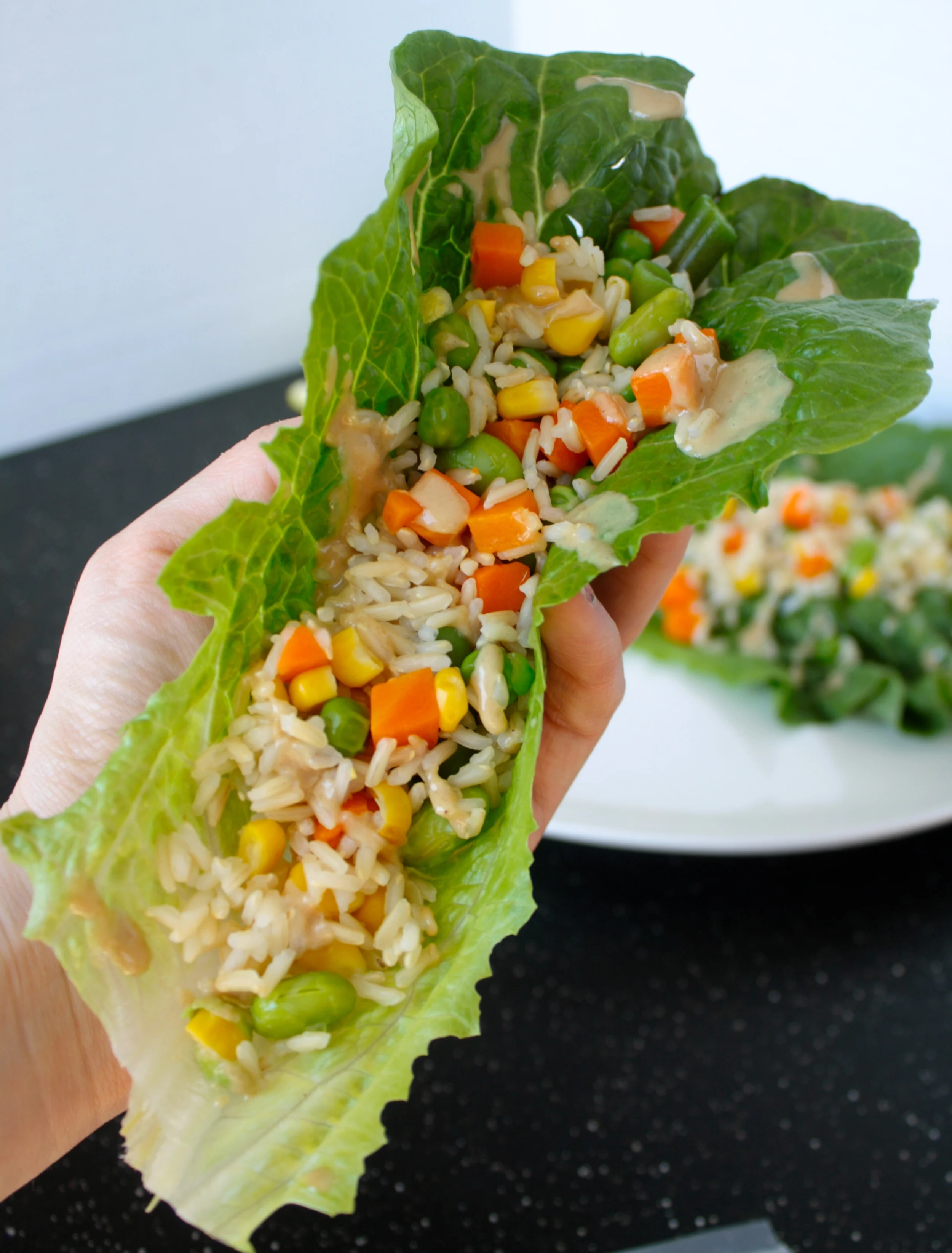 Tahini Romaine Wraps