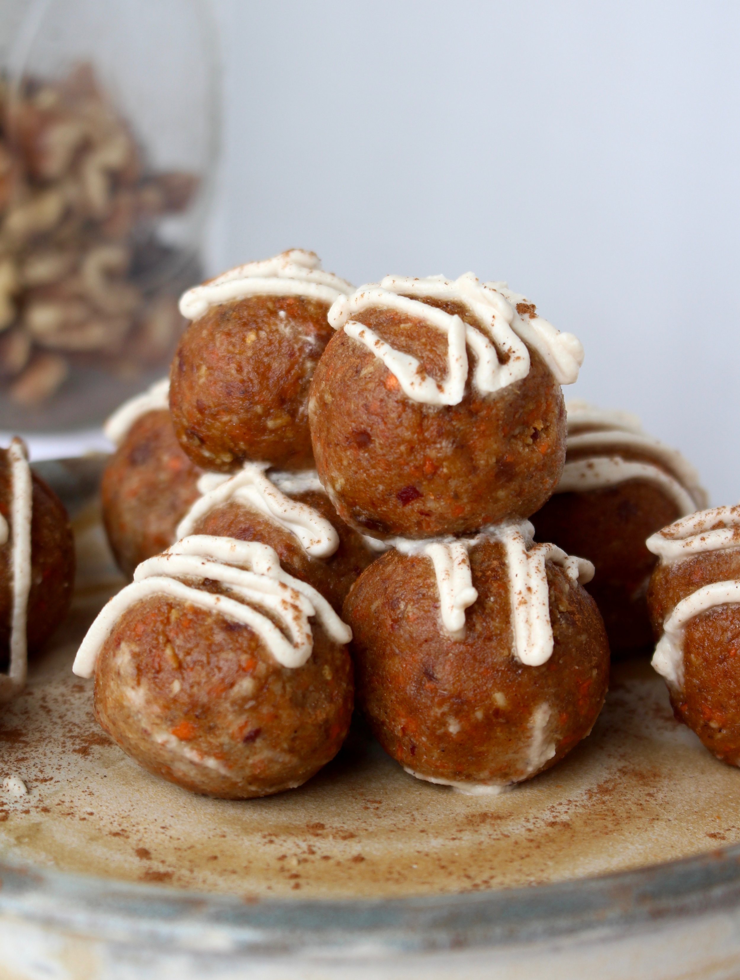 No Bake Carrot Cake Balls