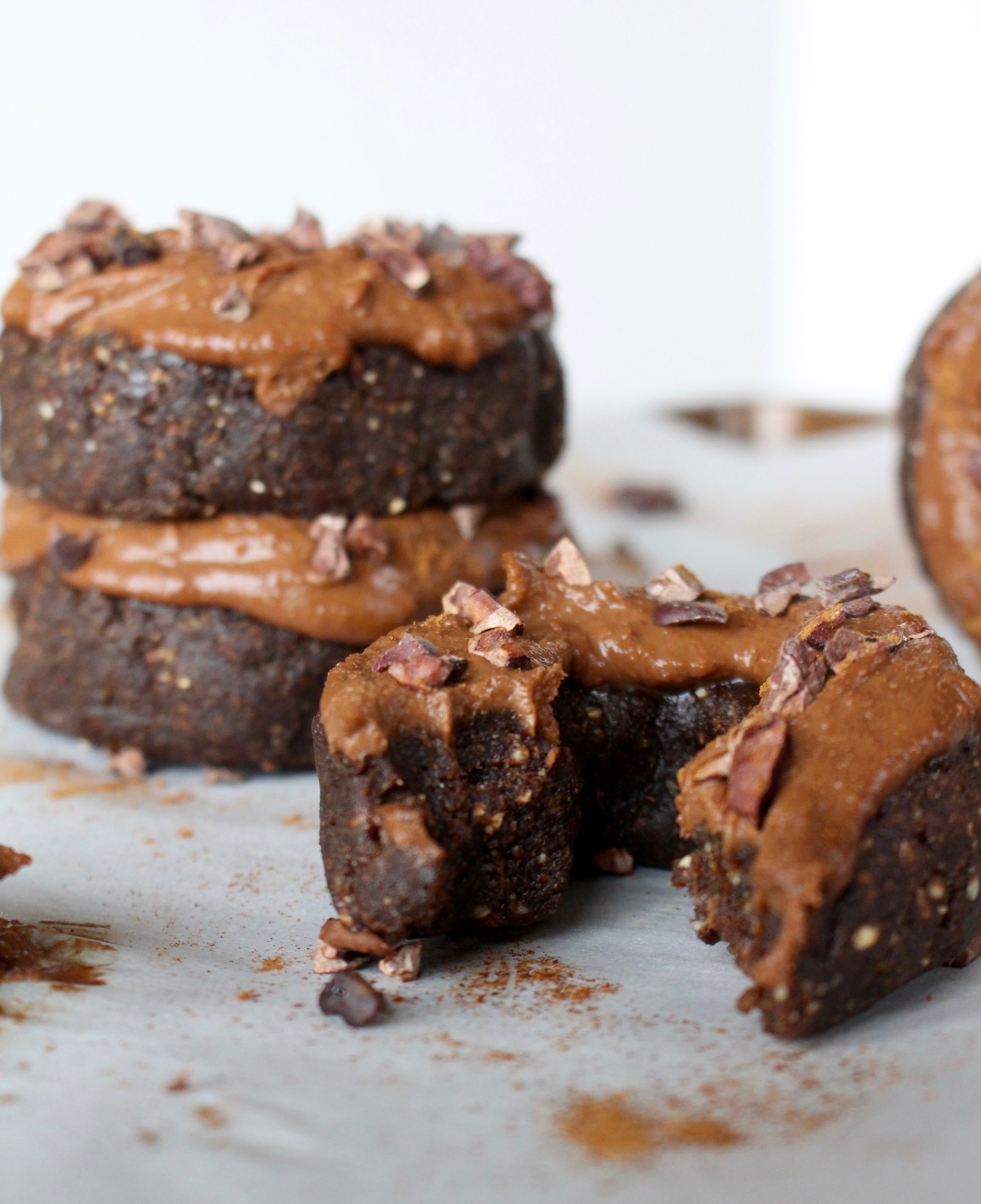 No Bake Chocolate Peanut Butter Donuts