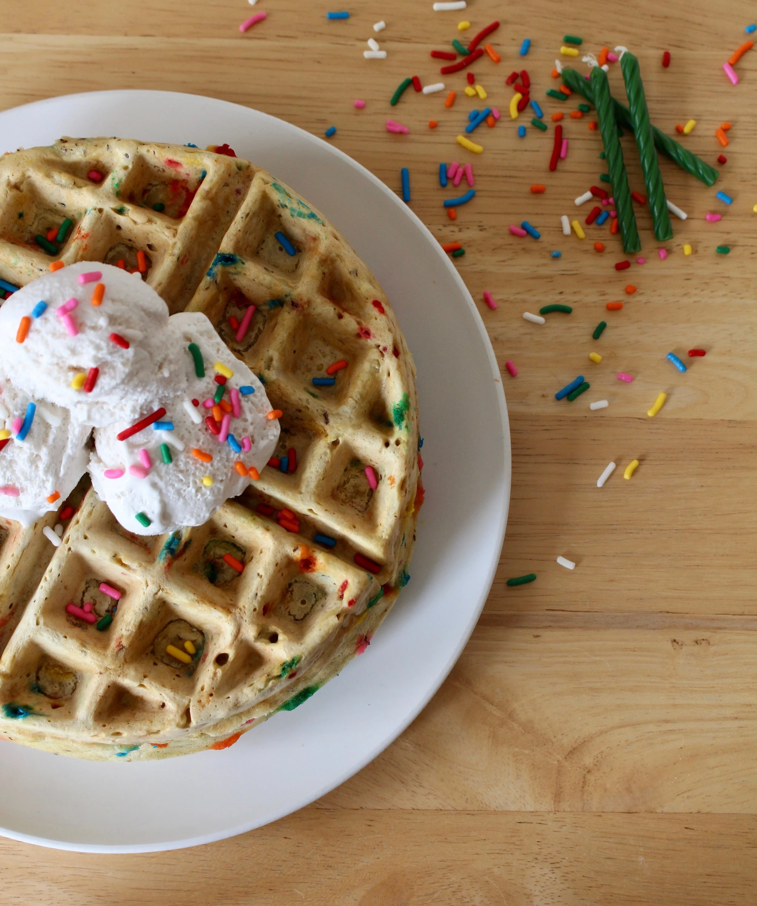 Funfetti Waffles Vegan — Create N Plate