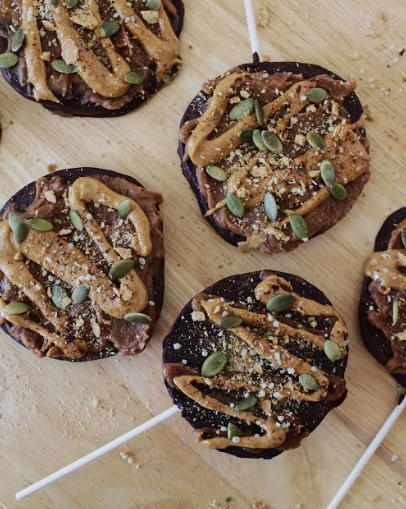 Chocolate Caramel Apple Pops