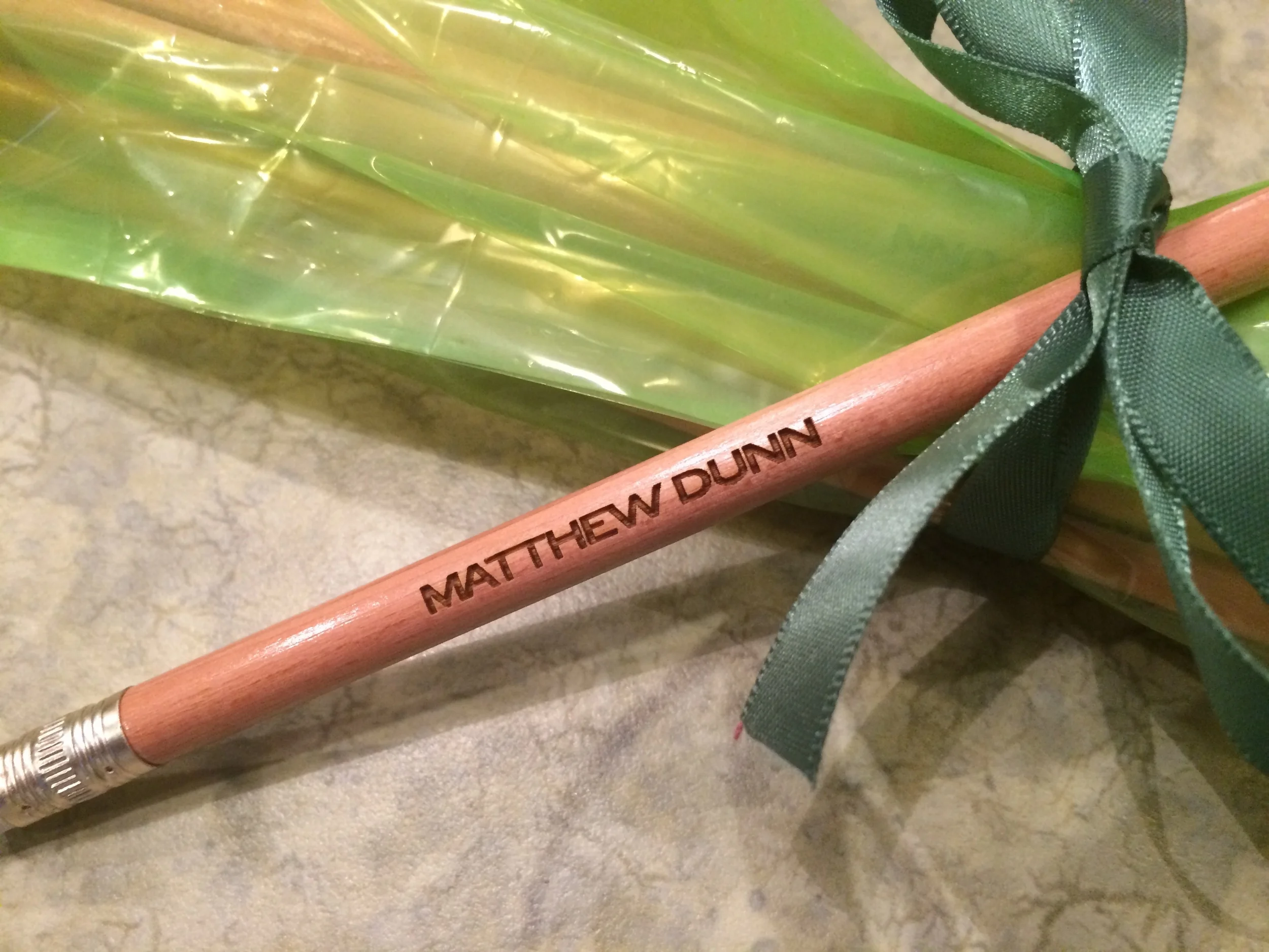 laser engraved pencils