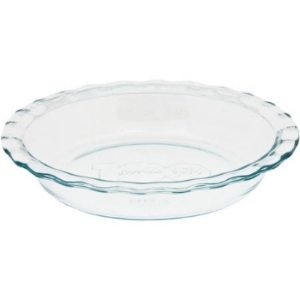 laser engraved Pyrex pie pan