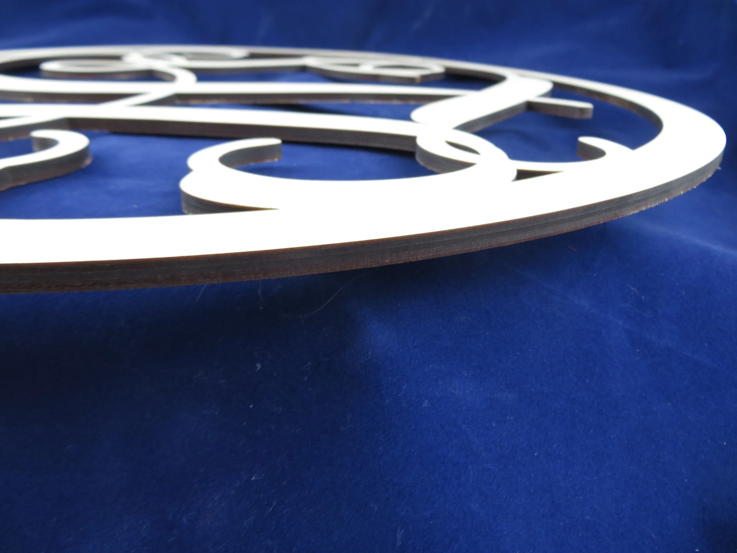 custom lasercut wooden monogram