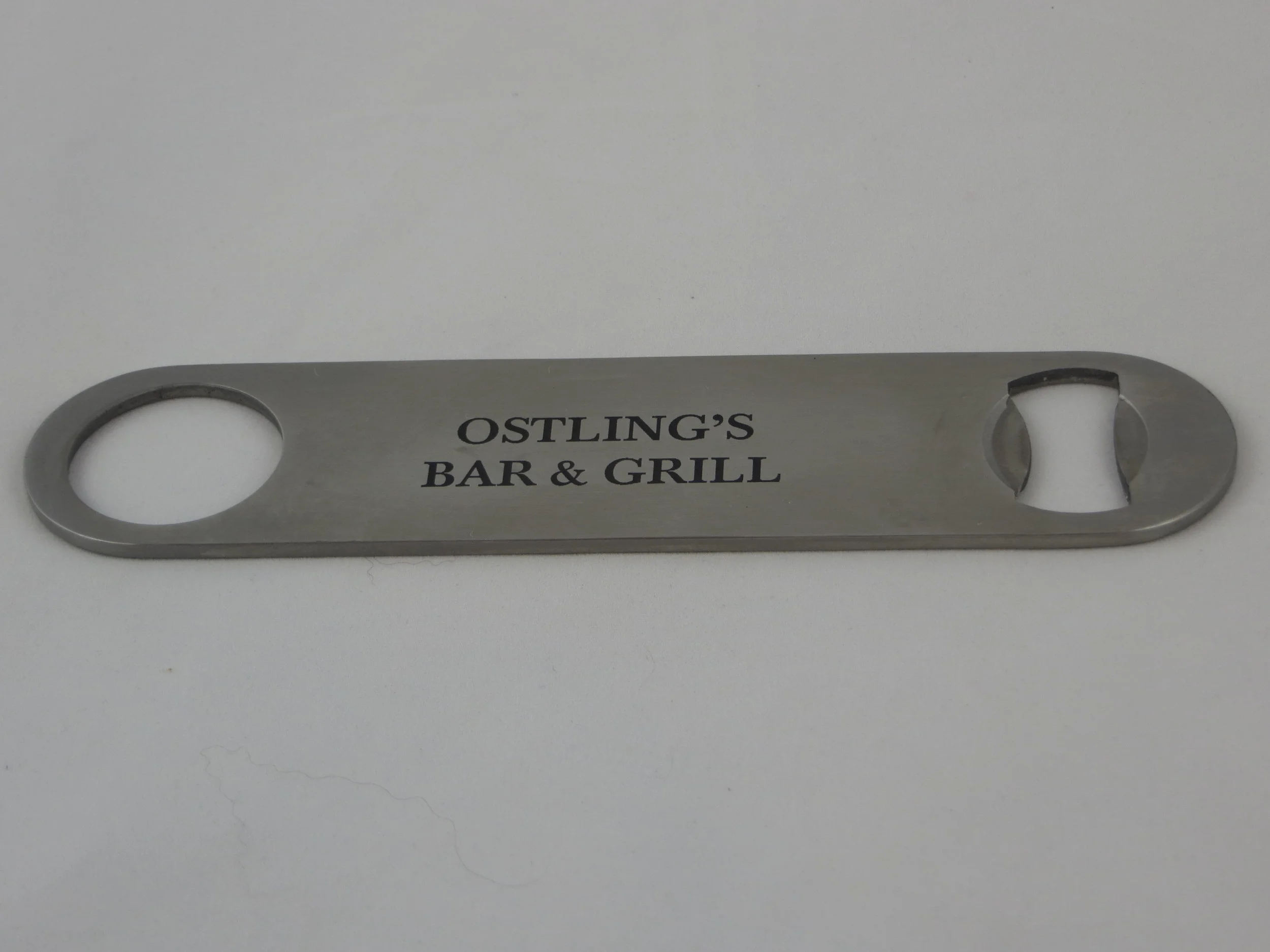 laser engraved stainless steel bottle opener