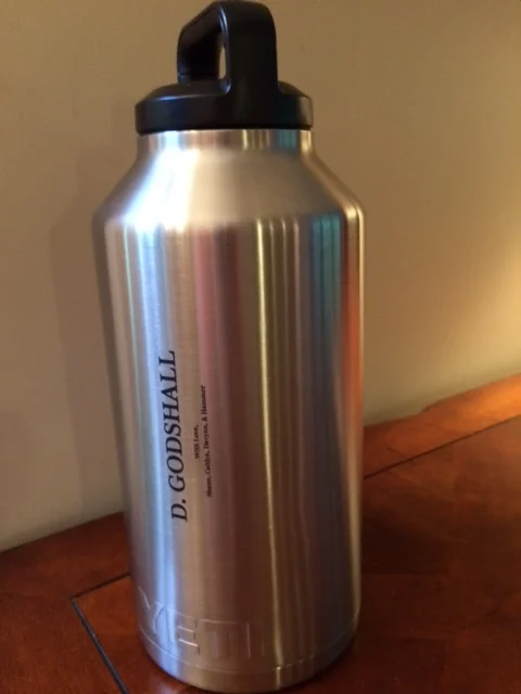 Stainless steel  powder coated tumbler engraving
