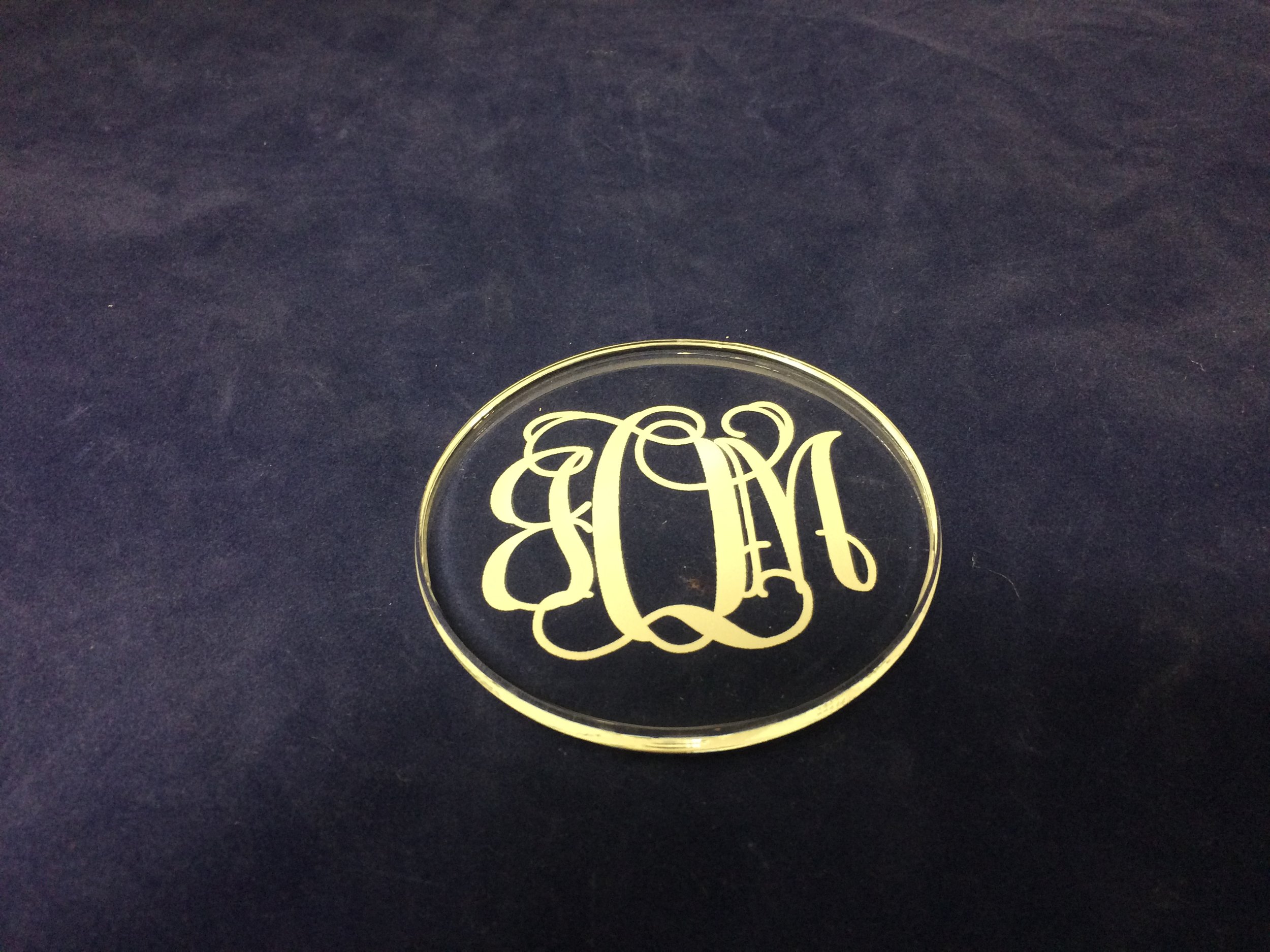 laser engraved acrylic coasters
