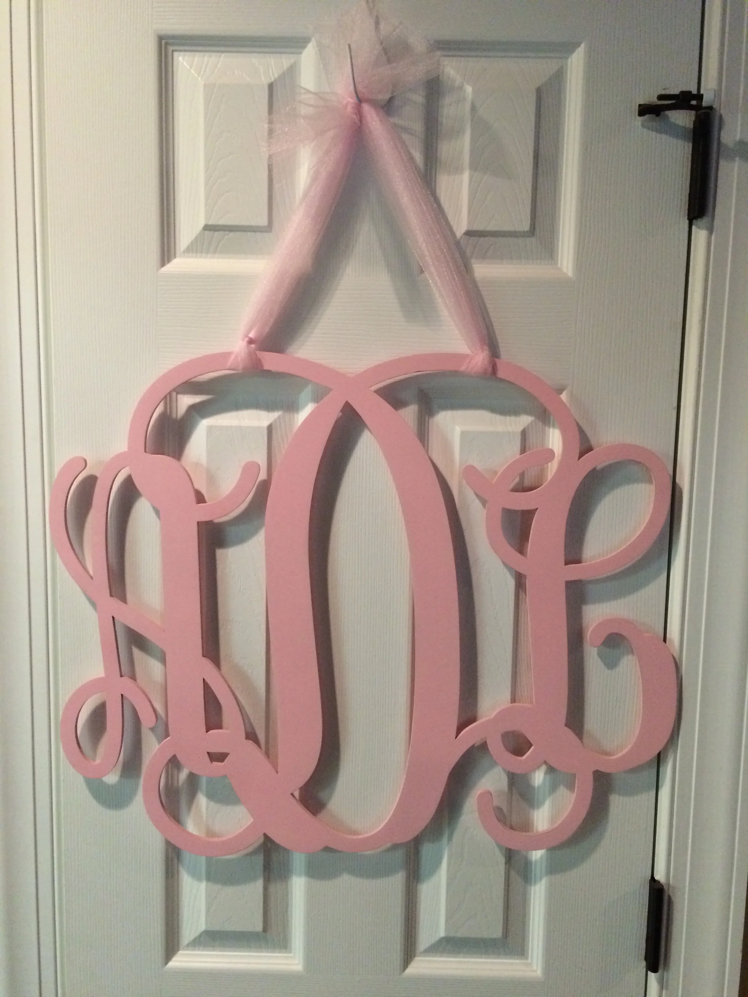 custom lasercut wooden monogram
