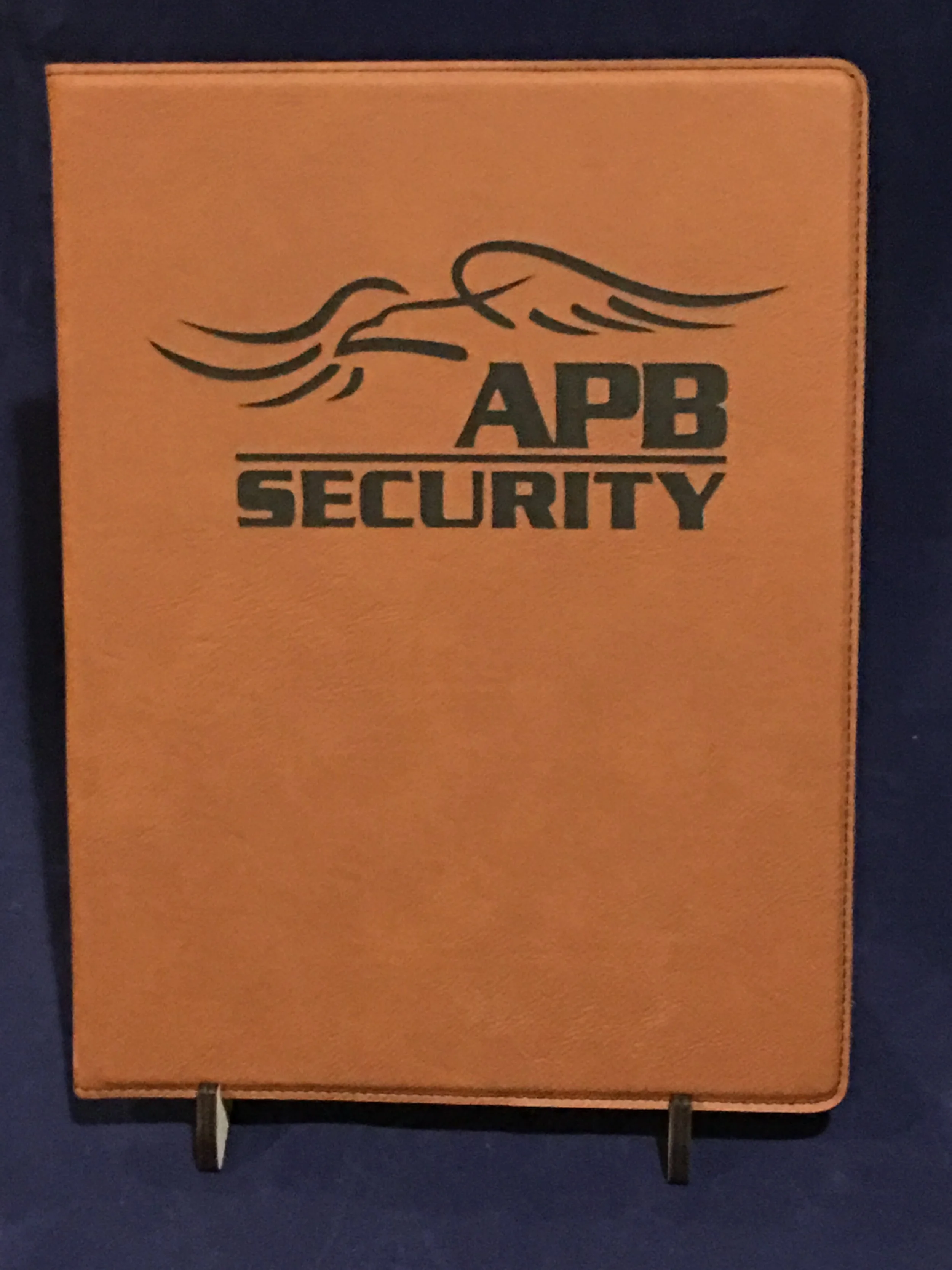 Personalized laser engraved Leatherette Portfolio
