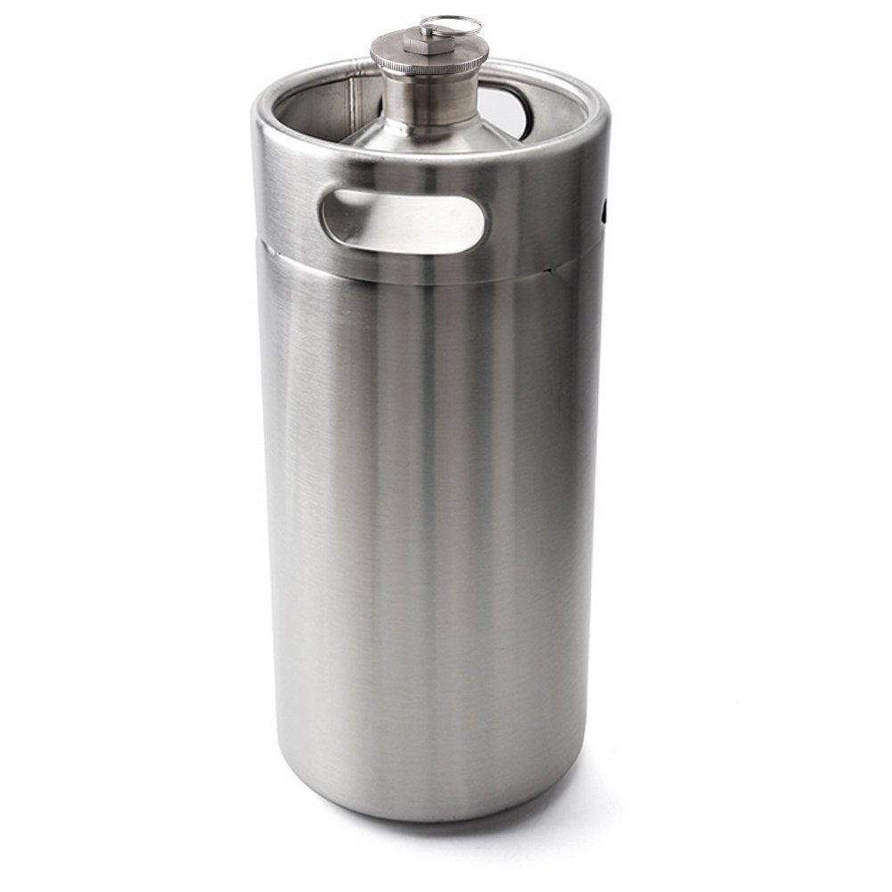 Laser engraved mini keg growler