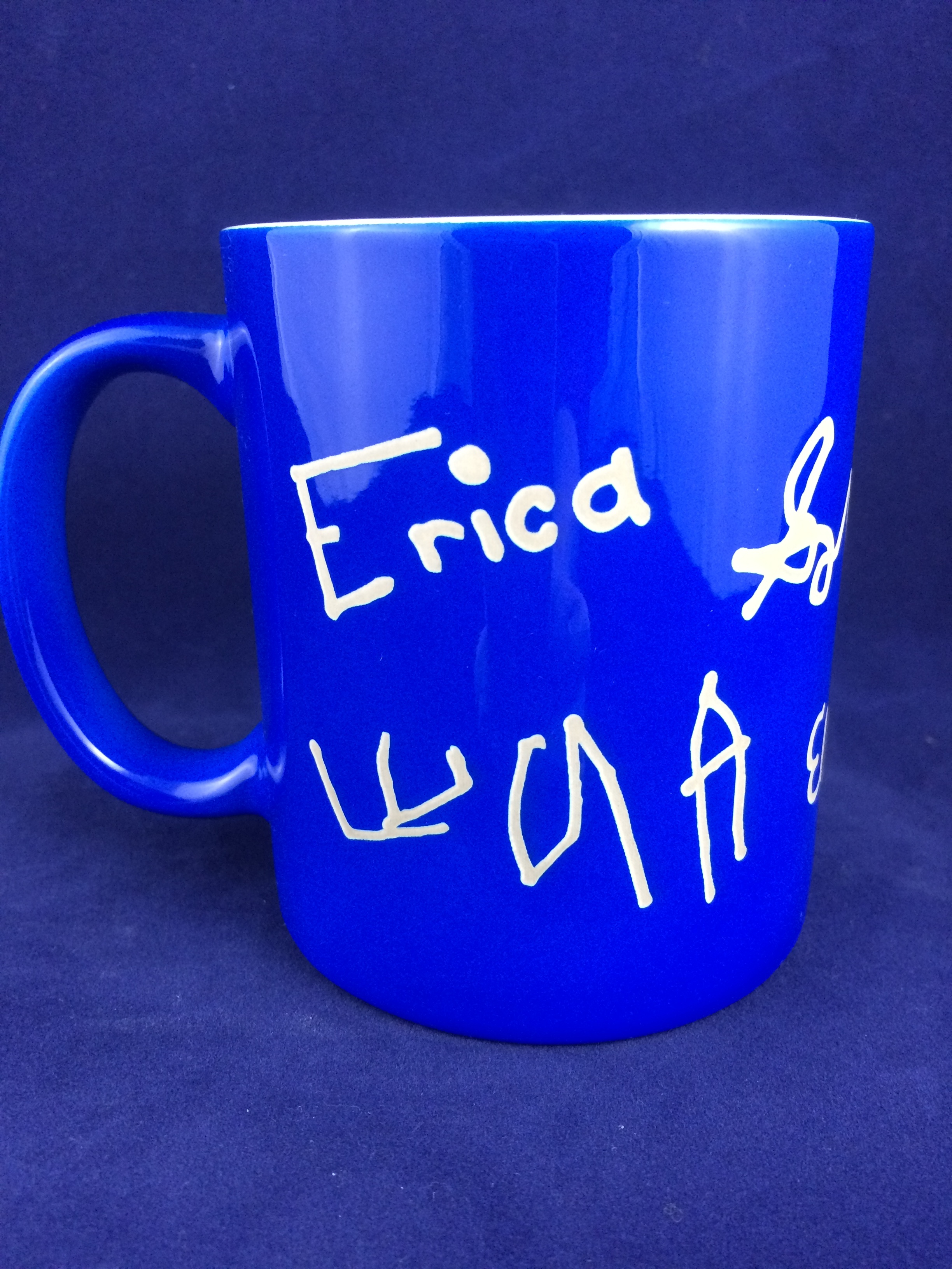 custom laser engraved mug