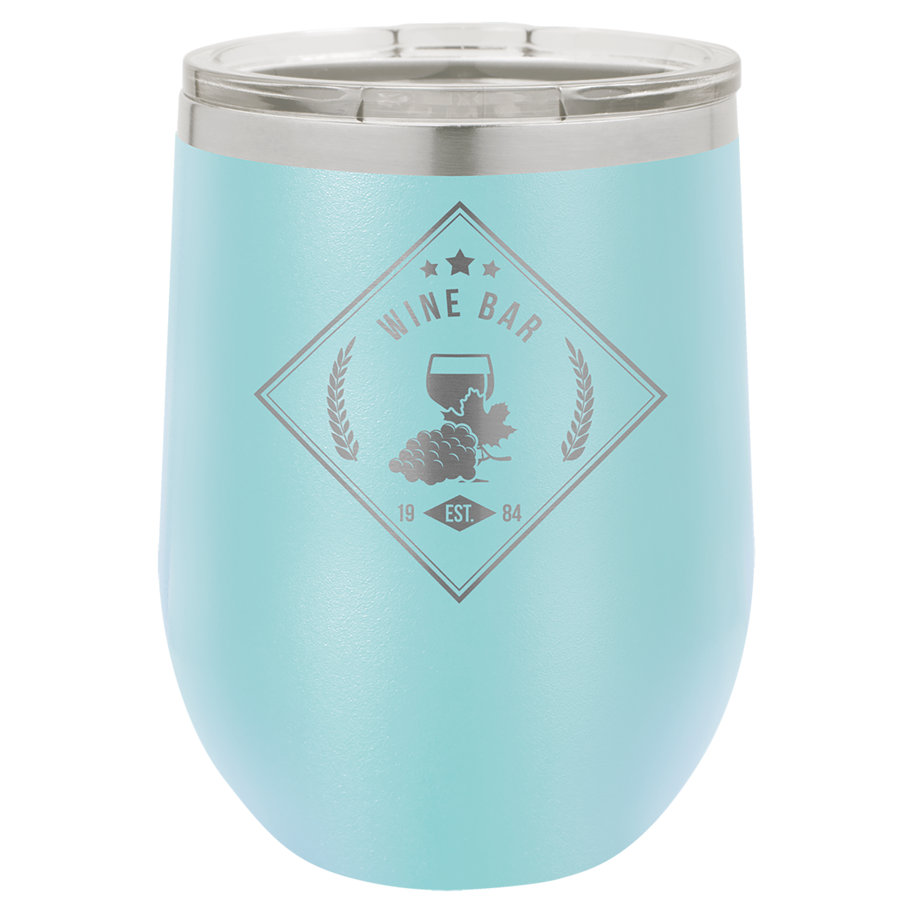 laser engraved insulated wine tumbler