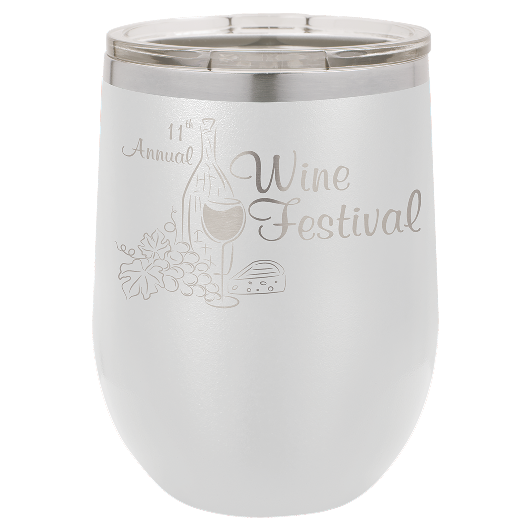 laser engraved insulated wine tumbler