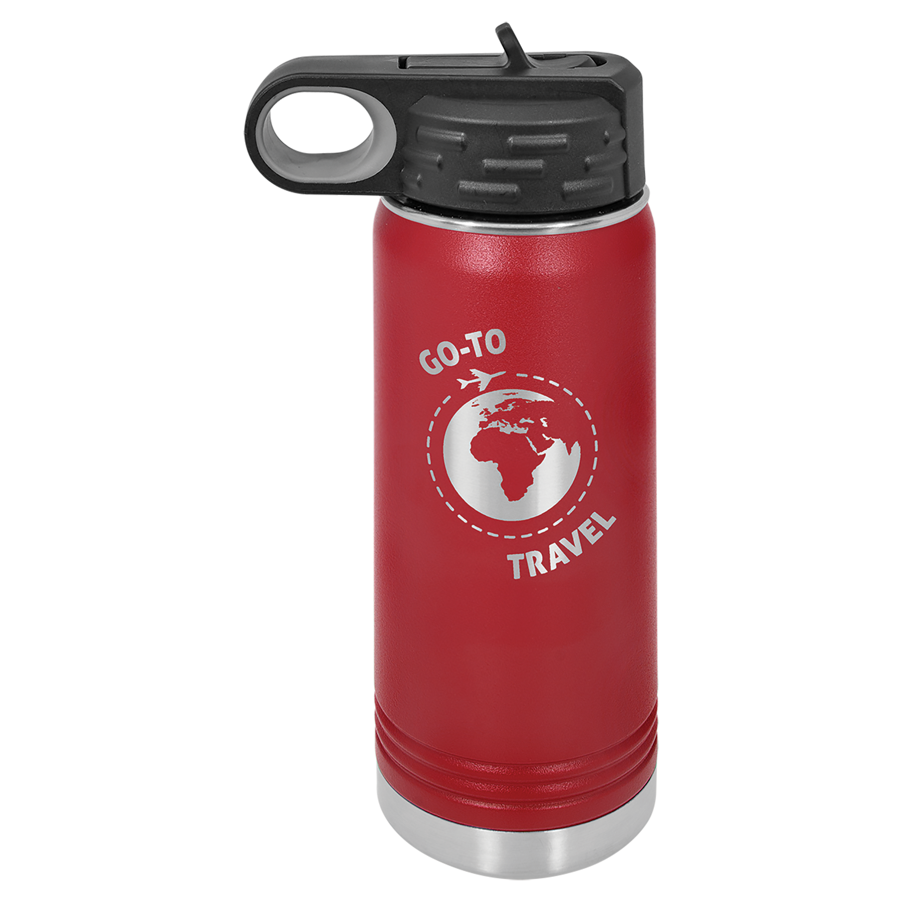 Laser Engraved 20oz Insulated Water Bottle