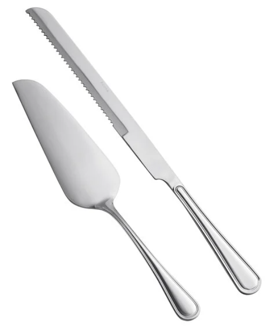 Engraved Cake Server Set