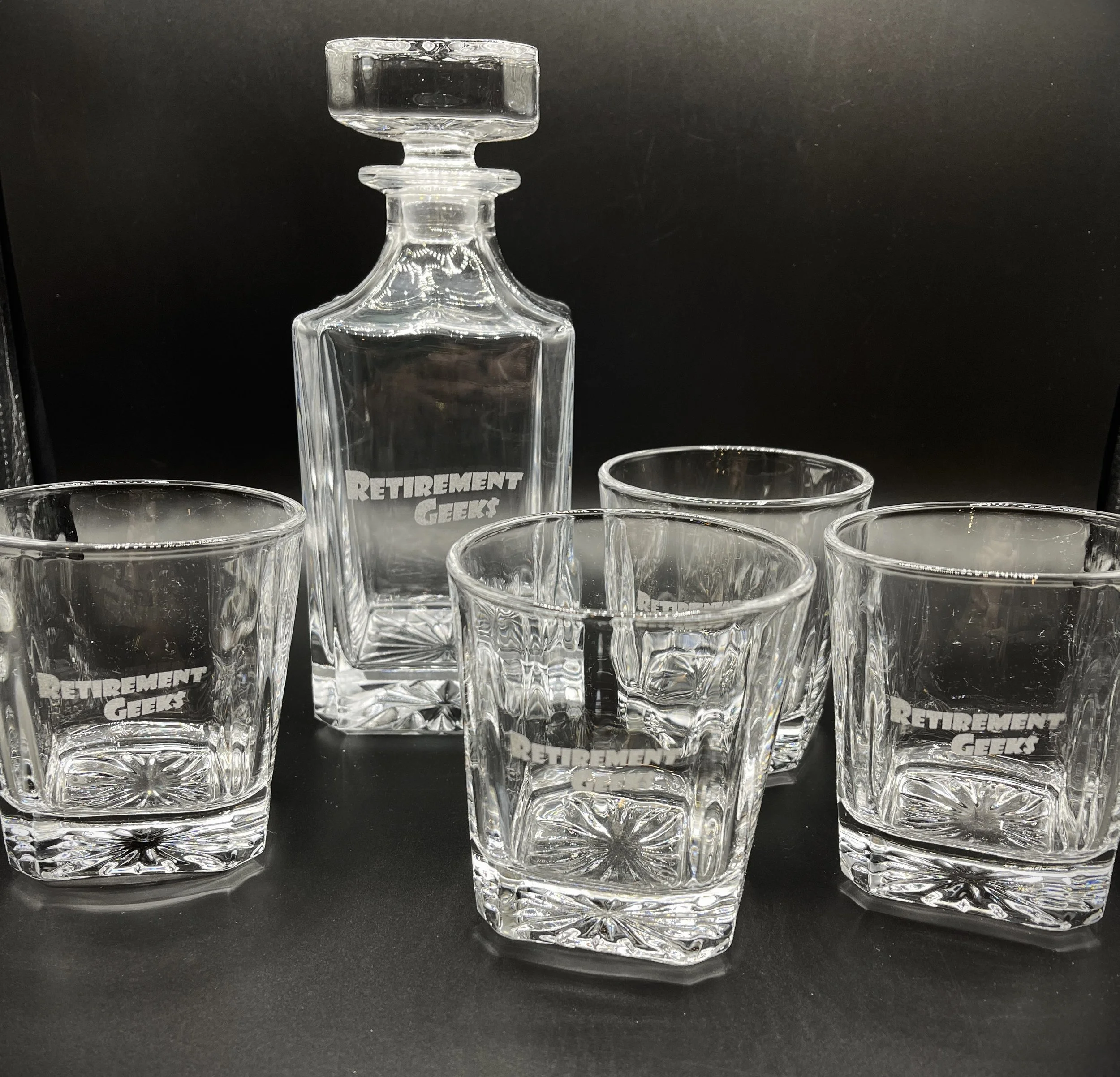 750ml Square Glass Decanter Set