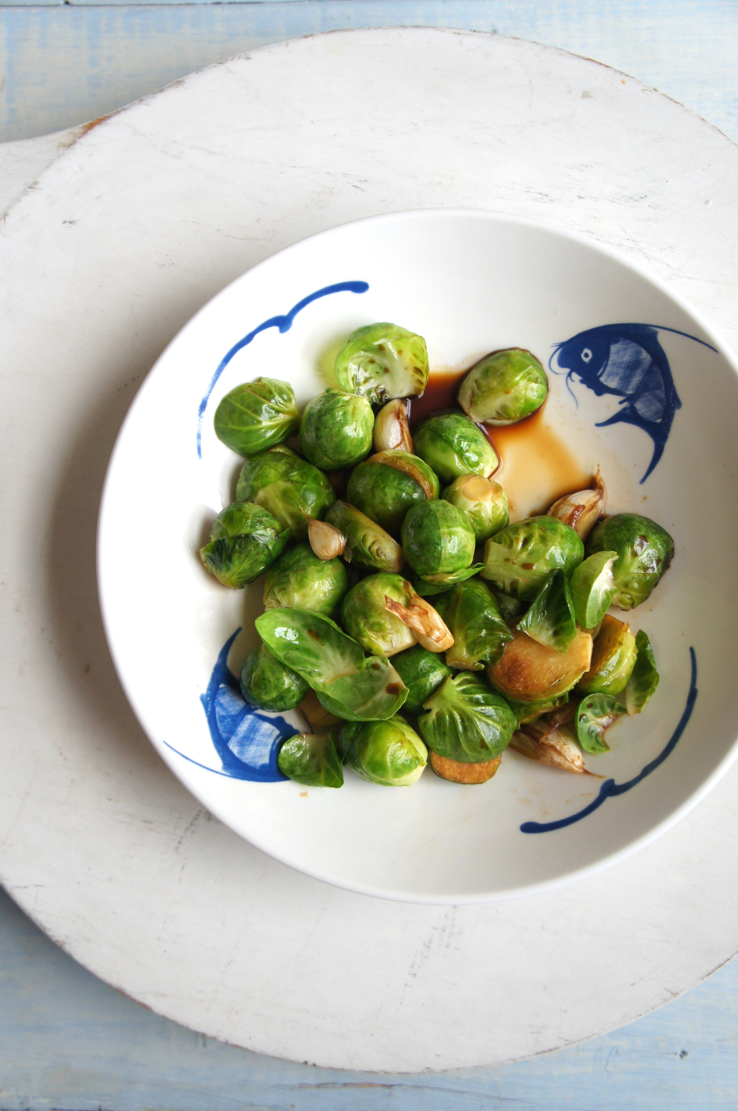 Brussel sprouts in oyster sauce.JPG