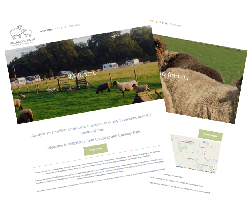 New website pages