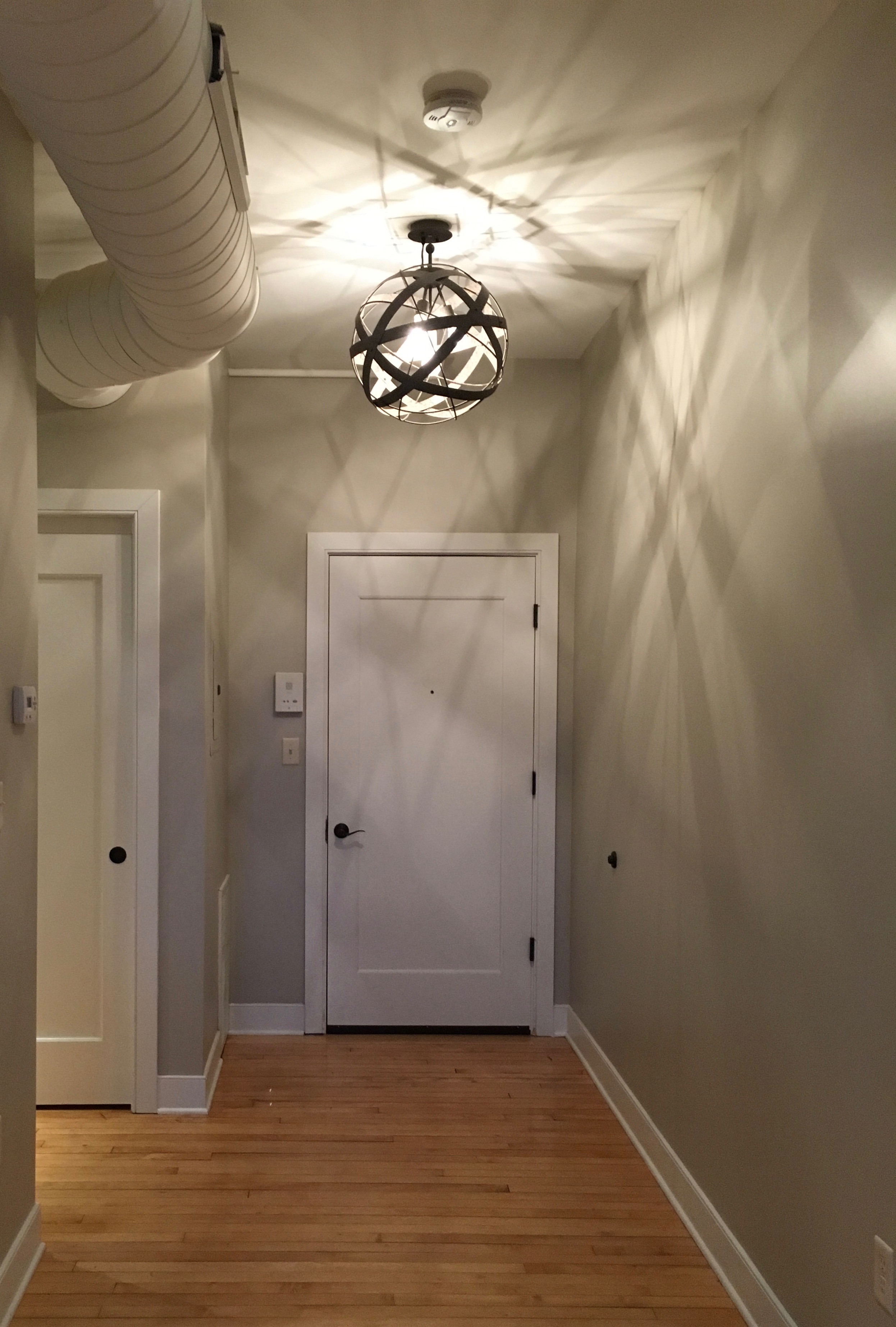 The front entrance...my favorite light fixture.